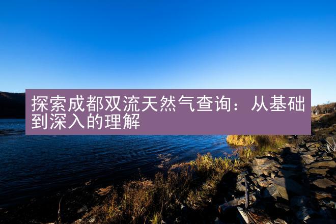 探索成都双流天然气查询：从基础到深入的理解